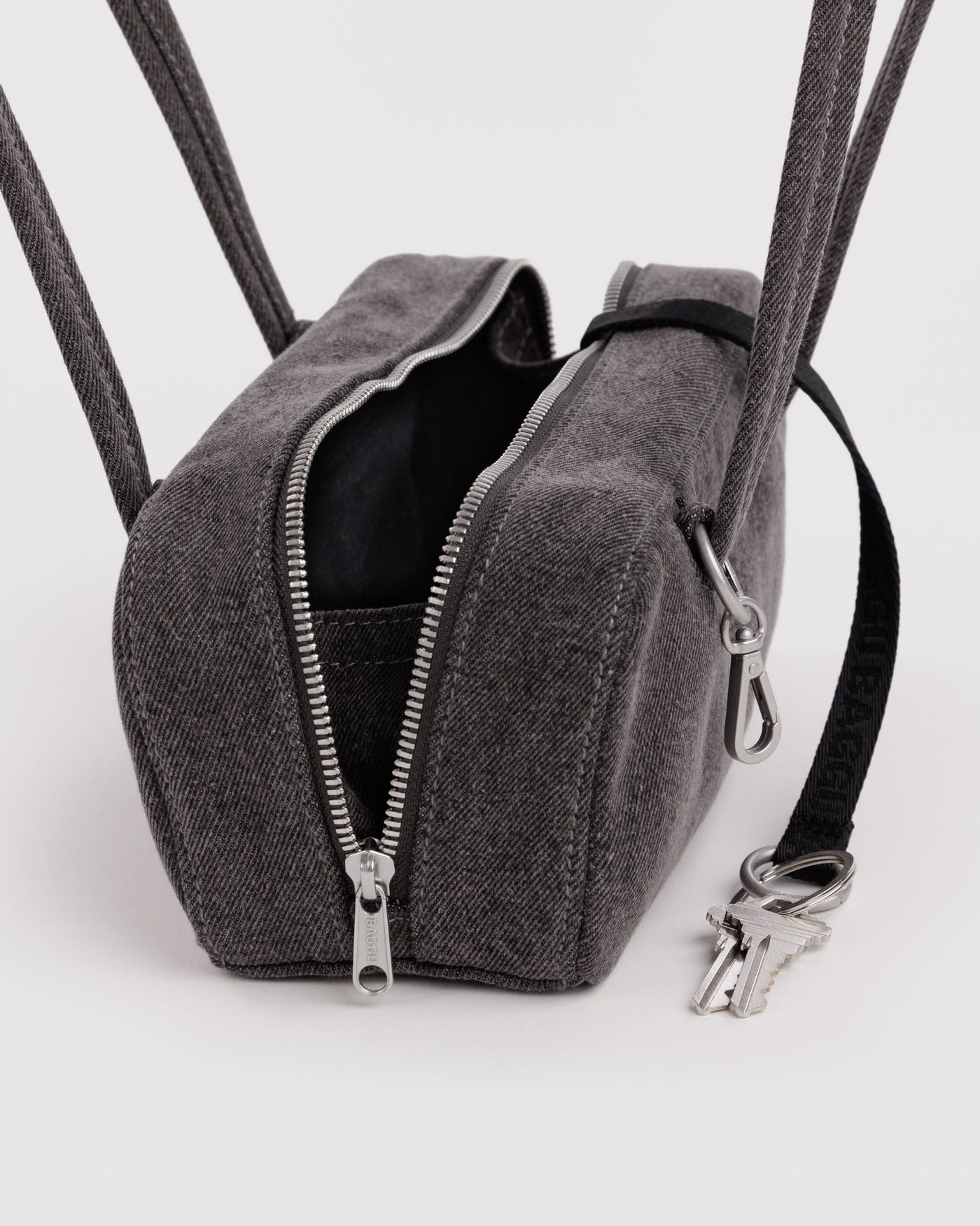 Small Denim Bowler Bag P5