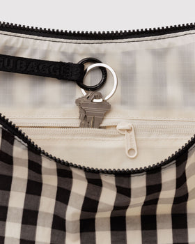 Large Nylon Crescent Bag N7