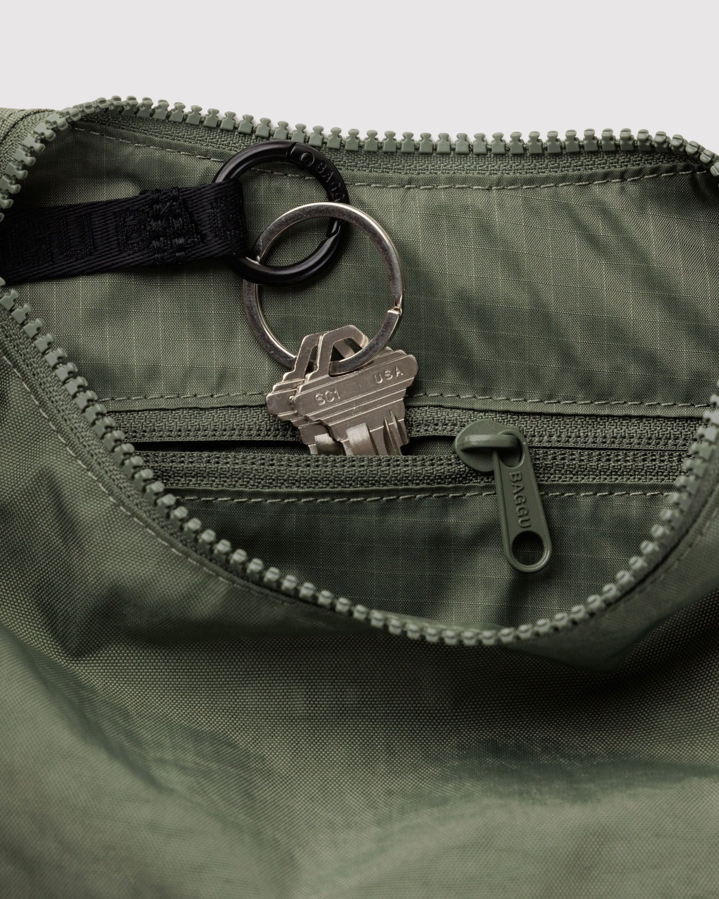 Small Nylon Crescent Bag H1