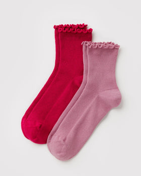 Lettuce Edge Sock Set of 2 T0