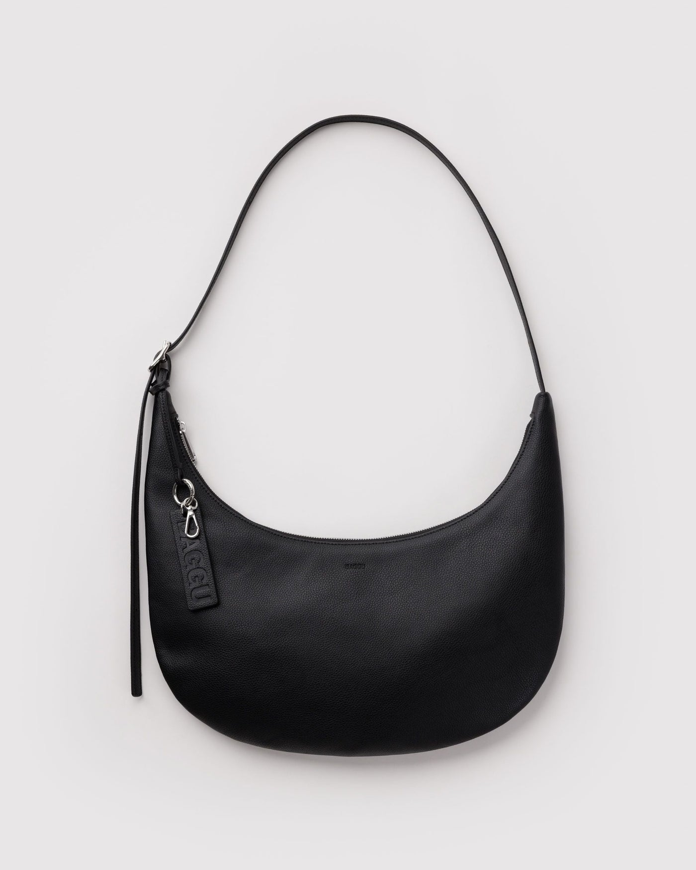 Medium Recycled Leather Flat Crescent T6