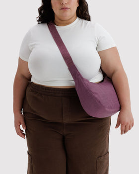 Medium Nylon Crescent Bag E0