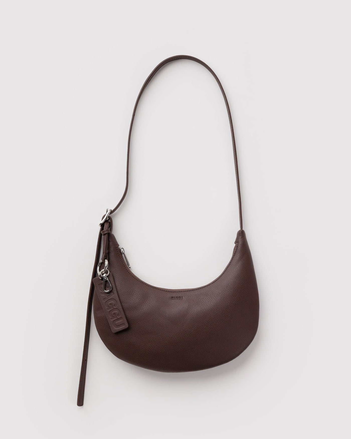 Small Recycled Leather Flat Crescent N0