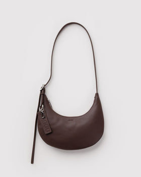 Small Recycled Leather Flat Crescent N0