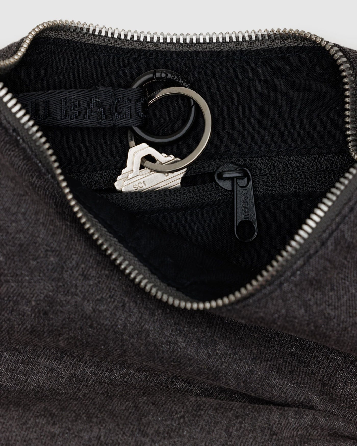 Small Denim Crescent Bag J7