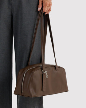 Recycled Leather Bowler Bag E7