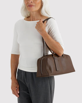 Recycled Leather Bowler Bag E7