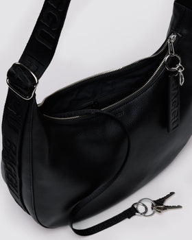 Medium Recycled Leather Crescent Bag K5