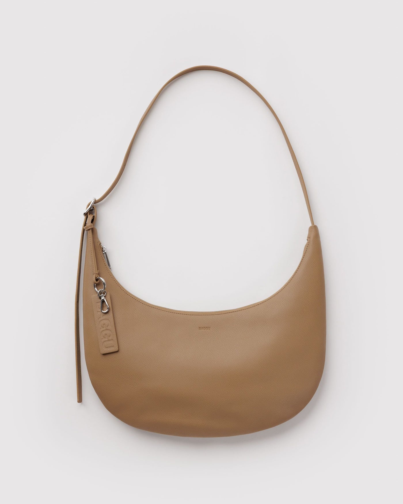 Medium Recycled Leather Flat Crescent T6