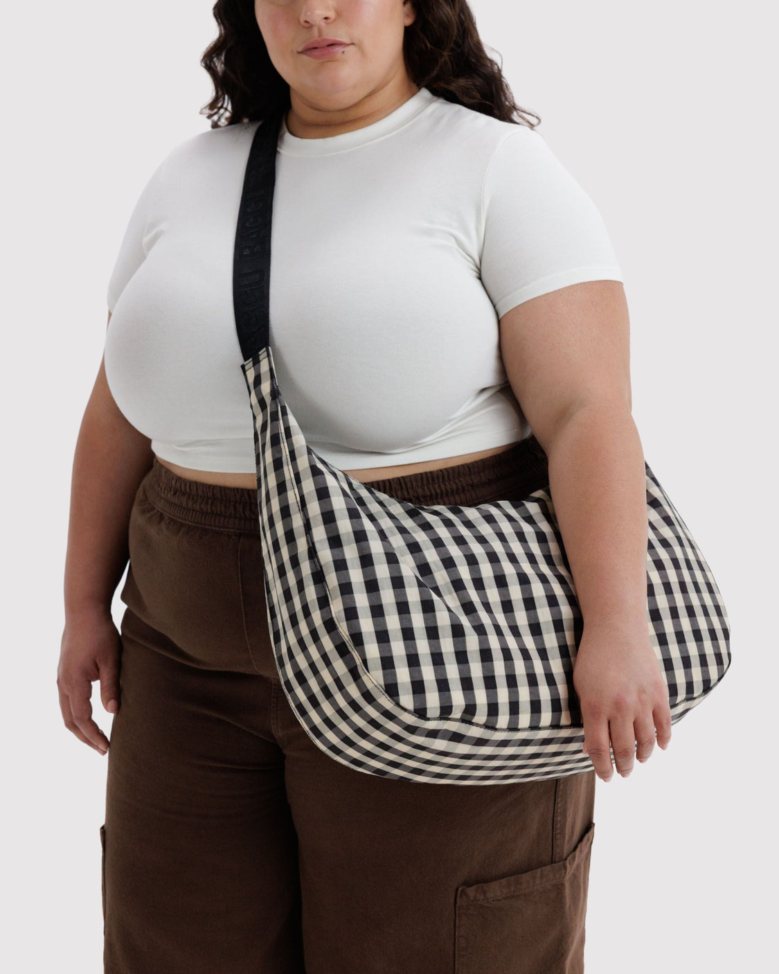 Large Nylon Crescent Bag N7