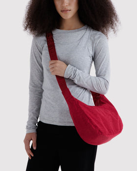Medium Nylon Crescent Bag E0