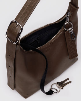 Mini Recycled Leather Shoulder Bag O5