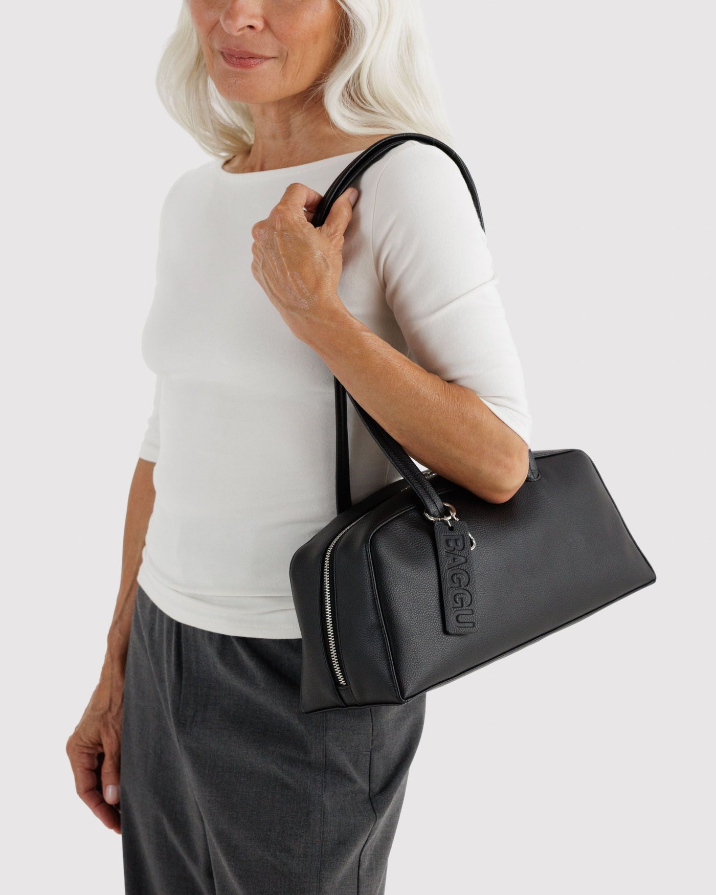 Recycled Leather Bowler Bag E7