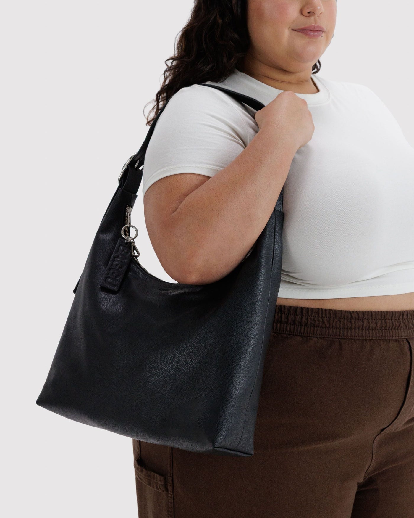 Recycled Leather Shoulder Bag M6